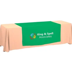 Serged 8-foot Closed-Back Table Throw and Runner Kit - 24 hr