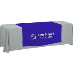 Serged 8-foot Closed-Back Table Throw and Runner Kit - 24 hr