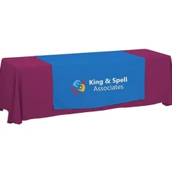Serged 8-foot Closed-Back Table Throw and Runner Kit - 24 hr