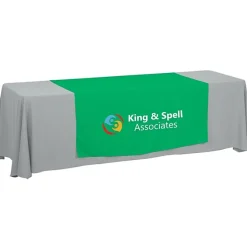 Serged 8-foot Closed-Back Table Throw and Runner Kit - 24 hr
