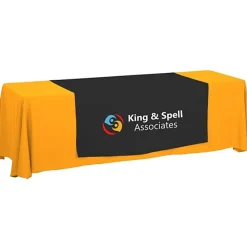 Serged 8-foot Closed-Back Table Throw and Runner Kit - 24 hr