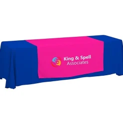 Serged 8-foot Closed-Back Table Throw and Runner Kit - 24 hr