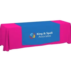 Serged 8-foot Closed-Back Table Throw and Runner Kit - 24 hr