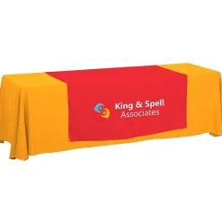 Serged 8-foot Closed-Back Table Throw and Runner Kit - 24 hr