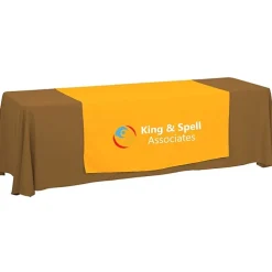 Serged 8-foot Closed-Back Table Throw and Runner Kit - 24 hr