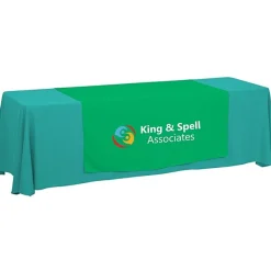Serged 8-foot Closed-Back Table Throw and Runner Kit - 24 hr