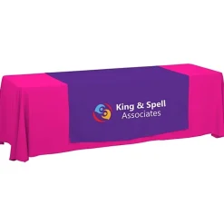 Serged 8-foot Closed-Back Table Throw and Runner Kit - 24 hr