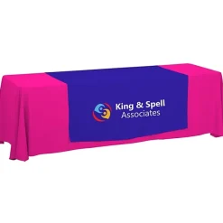 Serged 8-foot Closed-Back Table Throw and Runner Kit - 24 hr