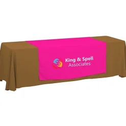 Serged 8-foot Closed-Back Table Throw and Runner Kit - 24 hr