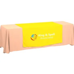 Serged 8-foot Closed-Back Table Throw and Runner Kit - 24 hr