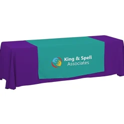 Serged 8-foot Closed-Back Table Throw and Runner Kit - 24 hr