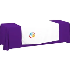 Serged 8-foot Closed-Back Table Throw and Runner Kit - 24 hr