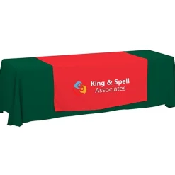 Serged 8-foot Closed-Back Table Throw and Runner Kit - 24 hr