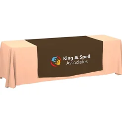 Serged 8-foot Closed-Back Table Throw and Runner Kit - 24 hr