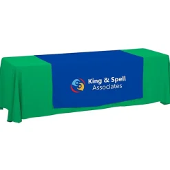 Serged 8-foot Closed-Back Table Throw and Runner Kit - 24 hr