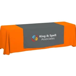 Serged 8-foot Closed-Back Table Throw and Runner Kit - 24 hr