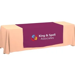 Serged 8-foot Closed-Back Table Throw and Runner Kit - 24 hr