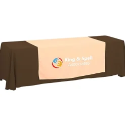 Serged 8-foot Closed-Back Table Throw and Runner Kit - 24 hr