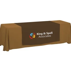 Serged 8-foot Closed-Back Table Throw and Runner Kit - 24 hr