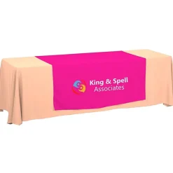 Serged 8-foot Closed-Back Table Throw and Runner Kit - 24 hr