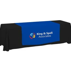 Serged 8-foot Closed-Back Table Throw and Runner Kit - 24 hr