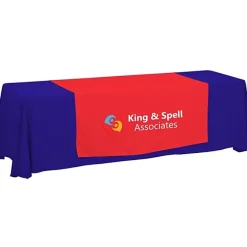 Serged 8-foot Closed-Back Table Throw and Runner Kit - 24 hr
