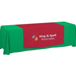 Serged 8-foot Closed-Back Table Throw and Runner Kit - 24 hr
