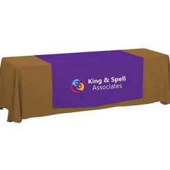 Serged 8-foot Closed-Back Table Throw and Runner Kit - 24 hr