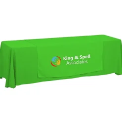Serged 8-foot Closed-Back Table Throw and Runner Kit - 24 hr