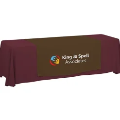 Serged 8-foot Closed-Back Table Throw and Runner Kit - 24 hr