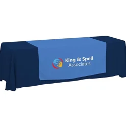 Serged 8-foot Closed-Back Table Throw and Runner Kit - 24 hr