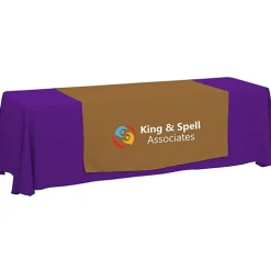 Serged 8-foot Closed-Back Table Throw and Runner Kit - 24 hr