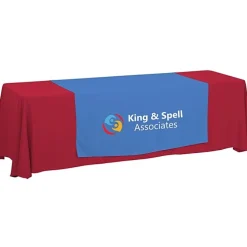Serged 8-foot Closed-Back Table Throw and Runner Kit - 24 hr