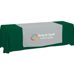 Serged 8-foot Closed-Back Table Throw and Runner Kit - 24 hr