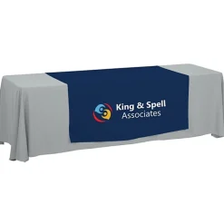 Serged 8-foot Closed-Back Table Throw and Runner Kit - 24 hr