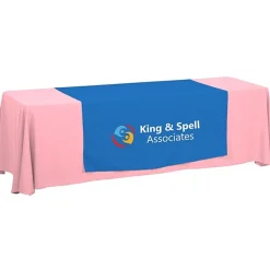 Serged 8-foot Closed-Back Table Throw and Runner Kit - 24 hr