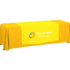 Serged 8-foot Closed-Back Table Throw and Runner Kit - 24 hr