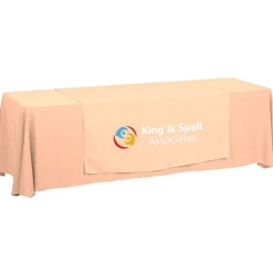 Serged 8-foot Closed-Back Table Throw and Runner Kit - 24 hr
