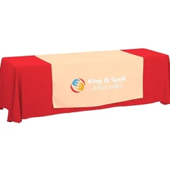 Serged 8-foot Closed-Back Table Throw and Runner Kit - 24 hr