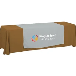 Serged 8-foot Closed-Back Table Throw and Runner Kit - 24 hr
