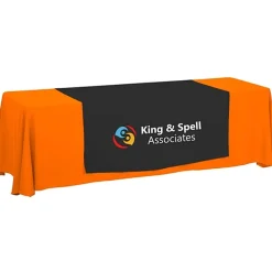 Serged 8-foot Closed-Back Table Throw and Runner Kit - 24 hr