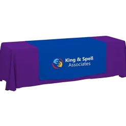 Serged 8-foot Closed-Back Table Throw and Runner Kit - 24 hr