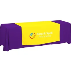Serged 8-foot Closed-Back Table Throw and Runner Kit - 24 hr