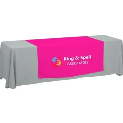 Serged 8-foot Closed-Back Table Throw and Runner Kit - 24 hr