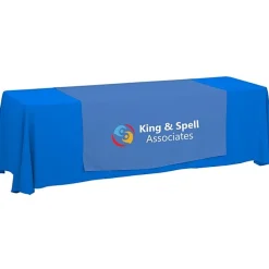 Serged 8-foot Closed-Back Table Throw and Runner Kit - 24 hr