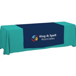 Serged 8-foot Closed-Back Table Throw and Runner Kit - 24 hr