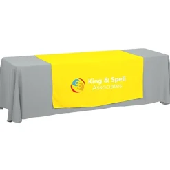 Serged 8-foot Closed-Back Table Throw and Runner Kit - 24 hr