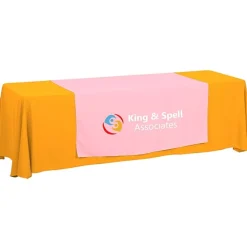 Serged 8-foot Closed-Back Table Throw and Runner Kit - 24 hr