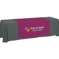 Serged 8-foot Closed-Back Table Throw and Runner Kit - 24 hr