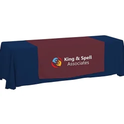 Serged 8-foot Closed-Back Table Throw and Runner Kit - 24 hr